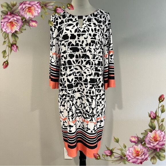 Emma & Michelle Floral long sleeve Dress size large - Picture 1 of 14